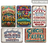 Bienvenue au Cirque : Plaques décoratives amusantes pour le bureau et l'espace de travail