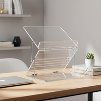 Cadeaux Rosh Hashanah Pessah Prière Livre Étagère Stand Judaica Juif Pliable Personnalisé Table Top Lucite Acrylique Shtender