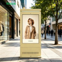 Señalización Digital LCD para Exteriores de Doble Cara, de 49 Pulgadas, IP65, Alto Brillo, Resistente al Agua, para Áreas Públicas y Calles Comerciales