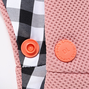 Bolso cruzado para mascotas con diseño de gofres, color rosa, talla única, para perros y gatos, bolso de hombro portátil, color sólido - Product Image 2