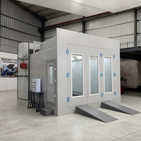 Cabines de peinture à LED modernisées avec brûleur diesel pour fours de cuisson, offrant des conditions de travail confortables pour la peinture automobile