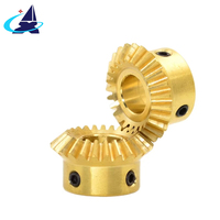 HYX Brass Bevel Gear Custom Processing Module 0.5 90° Non-standard Mechanical Gear Parts