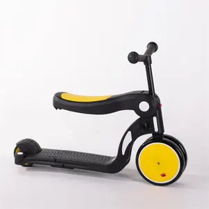 Bebebelux批发易折叠便宜3合1可调脚踢3轮婴儿滑板车带儿童座椅儿童滑板车