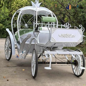 Chine Usine Ferronnerie Creuse Citrouille Chariot Ferronnerie Art Fabricant de voitures Calèche électrique à <span class=keywords><strong>vendre</strong></span> - Product Image 3