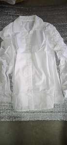 Chemise à volants d'automne pour femme, col à revers, patchwork, manches longues, chemise blanche, hauts pour femmes, printemps, <span class=keywords><strong>OL</strong></span>, vêtements vintage, ATBL11798 - Product Image 4