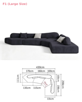 Canapé modulaire moderne en velours à deux places, forme carrée, pliable, écologique, durable, pour salon