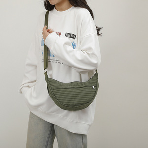 Venta al por mayor Vintage Plaid Crossbody bolso de hombro ajustable ligero moda tendencia bolso bandolera para mujer - Product Image 2