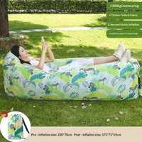 Canapé gonflable d'extérieur en tissu Oxford, chaise longue pliable portable, matelas pneumatique pour camping et plage