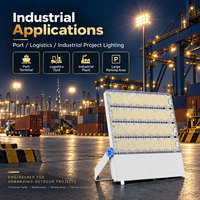 Projecteur LED pour éclairage de chantier industriel, port, logistique, cour, certifié SASO, IP66, qualité marine, lampe à haut mât