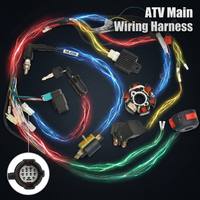 SEJOW ATV Kabel Harness Utama 50cc 70cc 90cc 110cc Konektor Multi-Cabang Berkode Warna Pengganti OEM