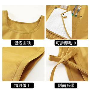 Chaleco con logotipo personalizado, impresión de logotipo personalizado, uniforme de barista, resistente a las manchas, para trabajo de catering femenino en la cocina. - Product Image 5