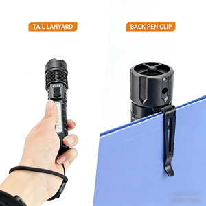 Lampe <span class=keywords><strong>torche</strong></span> tactique multifonctionnelle à LED XHP50 haute puissance, <span class=keywords><strong>rechargeable</strong></span> par USB, <span class=keywords><strong>longue</strong></span> <span class=keywords><strong>portée</strong></span>, zoom, pour la chasse, les urgences en plein air - Product Image 5