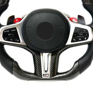 Volante de fibra de carbono <span class=keywords><strong>2020</strong></span> para G30 G20 G38 G12 G05 G06 G07 G32 X3 X4 X5 X6 Compatible con varios modelos - Product Image 3
