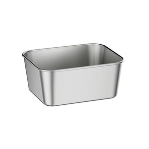 Stainless Steel Food Storage Container Rectangle Clip On Lid Camping Meal Box Solid Color 201 Small Size - Product Image 4