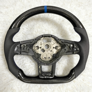 <span class=keywords><strong>Volante</strong></span> Deportivo de Fibra de Carbono Personalizado para Volkswagen <span class=keywords><strong>Golf</strong></span> 6 <span class=keywords><strong>Golf</strong></span> 7 7.5 GTI GTD GTE R 2013-2020 Polo GTI Passat CC R-Line - Product Image 1