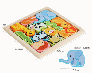 Juguete de madera para bebés, otros juguetes educativos, rompecabezas de dibujos animados, rompecabezas 3D de madera para niños, regalos para niños - Product Image 6