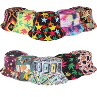 Sombreros de Pescador Reversibles al por Mayor, Plegables, Dobles, Estampados, para Viajes, Senderismo, Playa