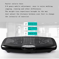 Machine d'entraînement vibratoire électromagnétique électrique portable 120 niveaux de résistance Télécommande pour le sport et la remise en forme