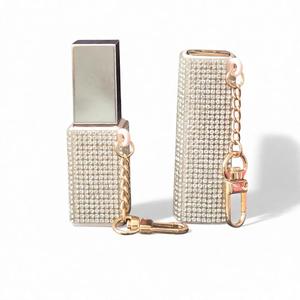 Elegante Porta <span class=keywords><strong>Rossetto</strong></span> e Strass Scintillante, Custodia Portatile per <span class=keywords><strong>Rossetto</strong></span> con Portachiavi, Porta Balsamo Labbra - Product Image 3
