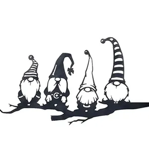 Decoración del hogar moderna personalizada, decoración de pintura de hierro forjado enano, decoración de pared de Metal de hierro colgante de corte láser - Product Image 1