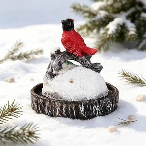 Figura de Pájaro Cardenal <span class=keywords><strong>Rojo</strong></span> de Resina, Decoración Navideña para Mesa, Adorno Festivo para Interiores, Regalo de Recuerdo, Directo de Fábrica - Product Image 4