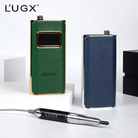 Vente chaude OEM/ODM LUGX Perceuse à ongles sans fil rechargeable portable 35000 tr/min en acier inoxydable avec prises EU/US/UK/AU 110-240V