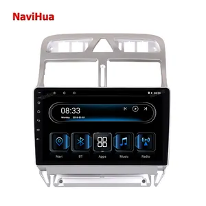 Navihua 4 + 64 GB 8 çekirdek Android dokunmatik ekran araç DVD oynatıcı oyuncu araba radyo Video Peugeot sesli GPS için 307 navigasyon sistemi