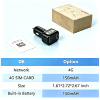 Pengisi Daya Mobil Mini 4G LTE GSM GPS Pengisian Cepat Pelacakan Waktu Nyata Perangkat Tersembunyi Pemantau GPS Kendaraan di Tempat Pemantik Rokok
