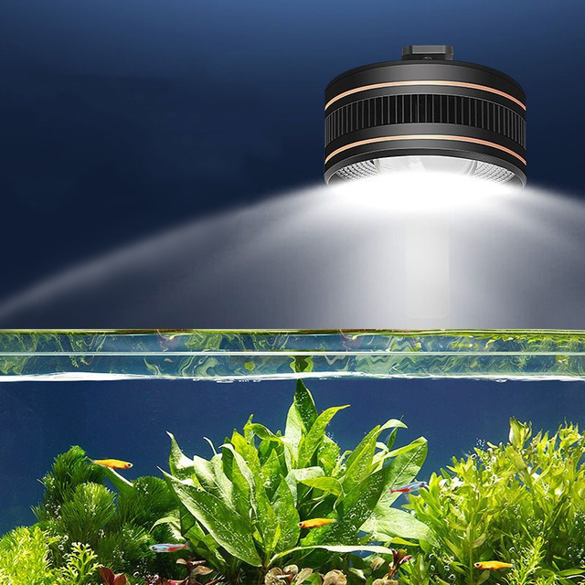 RGB Full Spectrum Dimmable Aquarium LED Lights Smart Control Fish Tank Light for Saltwater Freshwater Fish Tanks Coral Reef