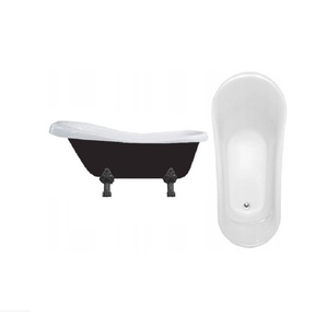 <span class=keywords><strong>Baignoire</strong></span> en acrylique de luxe autoportante en <span class=keywords><strong>pied</strong></span> à griffes Black Poland Design - Product Image 2