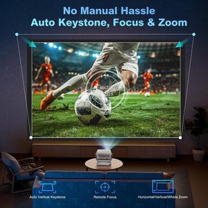 Proyector Ultra HD para Uso Doméstico con Soporte Gimbal, Función de Enfoque Automático, Proyección Clara a la Luz del Día - Product Image 5