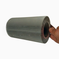 Radiateur en aluminium extrudé avec surface anodisée personnalisée, dissipateur thermique LED haute puissance, fournisseur Chine