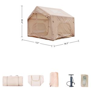 Tenda Gonfiabile per 4-6 Persone Senza Montaggio - 7.<span class=keywords><strong>5</strong></span> ㎡   Tenda da Campeggio Portatile per Tutte le Stagioni, Antivento e Antizanzare - Product Image 2