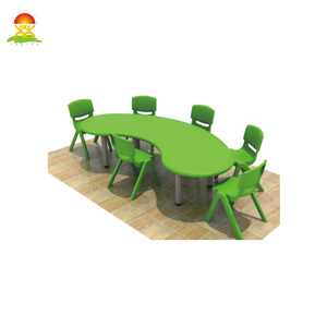 ชุดโต๊ะและเก้าอี้สำหรับเด็กเฟอร์นิเจอร์พลาสติกปกป้องสิ่งแวดล้อมสำหรับสถานรับเลี้ยงเด็ก - Product Image 3
