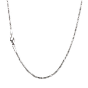 คุณภาพดี<span class=keywords><strong>ราคา</strong></span>ดีกันน้ําสง่างาม 1.9 มม.สแตนเลสข้าวโพดโซ่ Minimalist ผู้ชายผู้หญิงสร้อยคอผู้ผลิต - Product Image 1