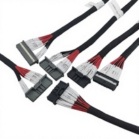 Câble de collecte de données BMS personnalisé pour système de stockage d'énergie, faisceau de détection de température et de courant pour batterie au lithium 10-24S