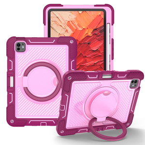 เคสแท็บเล็ตสำหรับไอแพดแอร์ 11 ขาตั้งหมุนได้ 360 องศา ที่จับมือ และสายสะพายไหล่แบบถอดได้ ฝาครอบป้องกันกันกระแทก - Product Image 2