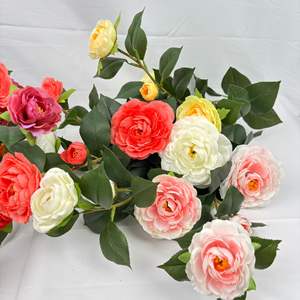 Pour <span class=keywords><strong>Amazon</strong></span> Camellia Tree Simulation Factory Plante verte de Noël personnalisée avec <span class=keywords><strong>fausse</strong></span> <span class=keywords><strong>fleur</strong></span> pour paysage ou décoration intérieure - Product Image 5