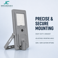 Lampadaire solaire intégré extérieur IP65 étanche à LED pour zone routière avec capteur de mouvement radar