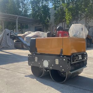 Nouveau rouleau compacteur vibratoire diesel autoporté avec moteur à double tambour et pompe – Composants essentiels inclus - Product Image 6