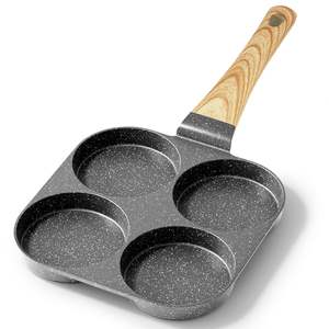 Smartpan Poêle à frire antiadhésive en <span class=keywords><strong>aluminium</strong></span> à 4 trous de haute qualité pour œufs au plat et hamburger - Product Image 1
