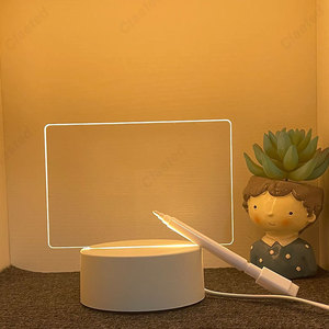 Sáng Tạo LED Acrylic Lưu ý Hội Đồng Quản Trị Nhỏ ánh sáng ban đêm hoạt động đèn Bàn Pin cho phòng ngủ bầu không khí sinh nhật tin nhắn tặng quà - Product Image 1