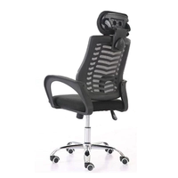 Chaise de bureau ergonomique à dossier haut en maille, réglable en hauteur, prix de gros