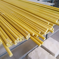 Tige ronde solide en PRV (Plastique Renforcé de Fibre de Verre) directement de l'usine, barre solide en fibre de verre, bâton isolant en fibre de verre, tige en fibre de verre SR01