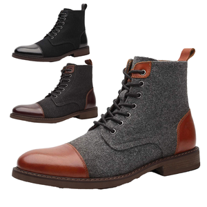 Botas de Motocicleta con Cordones para Hombre, Estilo Moderno, que Aumentan la Estatura, Zapatos de Vestir para Hombre - Product Image 5