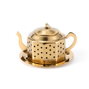 중국 공장 재고 주전자 차 Infusers 필터 18/8 304 스테인레스 스틸 느슨한 잎 차 스트레이너 홈 오피스 - Product Image 6