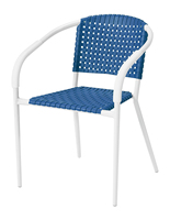 Chaise en plastique d'usine Prix Waterpoof Chaise en rotin empilable Chaise en rotin en osier pour jardin à manger