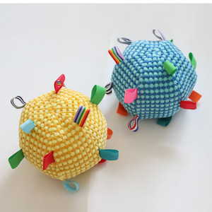 New Style Hot Sells Soft Stuffed Puppy Plush <b>Ball</b> Interactive <b>Dog</b> Squeaky <b>Ball</b> Toy with Tags - Product Image 4