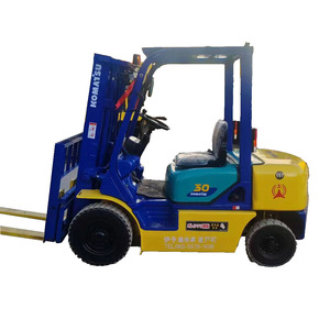 Cheap Price for Sale 2024 Used Komatsu Forklift 3 Ton Diesel FD30 with Hydraulic <b>Side</b> Shifter and Two Stage Mast - Product Image 1