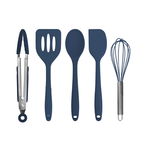 Set of Five Convenient Food-Grade Silicone Baking Utensils <strong>Mini</strong> Spatula <strong>Tongs</strong> Egg Beater for Bakeware Set Kitchenaid Utensil - Product Image 1